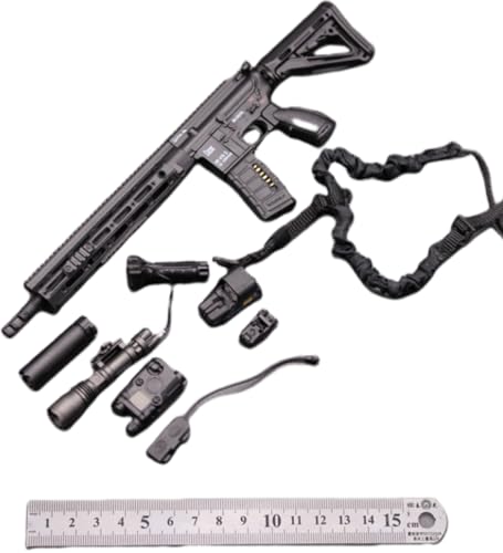 HiPlay 1/6 Scale Action Figure Accessory: Gun Model for 12-inch Miniature Collectible Figure (HK416D) von HiPlay
