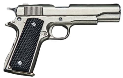HiPlay 1/6 Scale Action Figure Accessory: M1911 Pistol Model for 12-inch Miniature Collectible Figure LSJS-012A (Golden) (Argent) von HiPlay