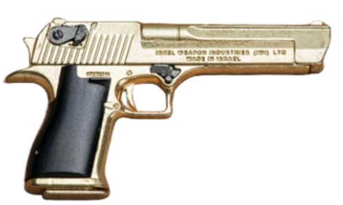 HiPlay 1/6 Scale Action Figure Accessory: Pistol Model for 12-inch Miniature Collectible Figure LSJS-011A (Golden) von HiPlay