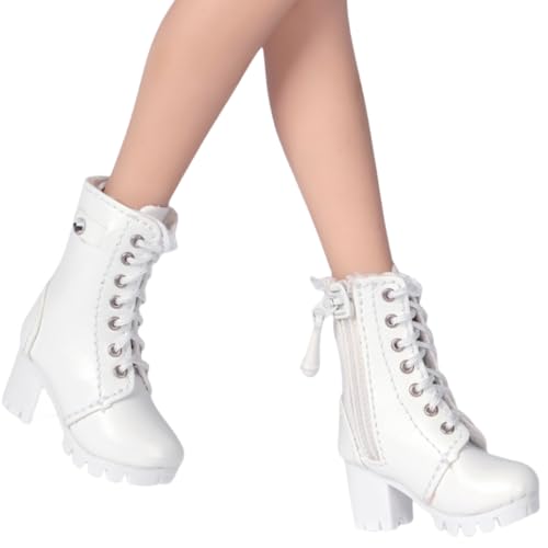 HiPlay 1/6 Scale Action Figure Accessory: White Women's Boots for 12-inch Miniature Collectible Figure TCT-021B von HiPlay
