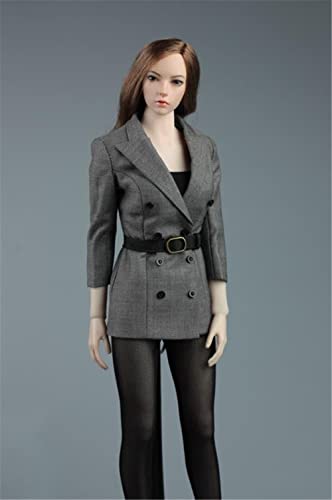 HiPlay 1/6 Scale Female Figure Doll Clothes, Coat+Stockings+Bra+Shoes Uniform Costume for 12 inch Female Action Figure Phicen/TBLeague CM177(C) von HiPlay