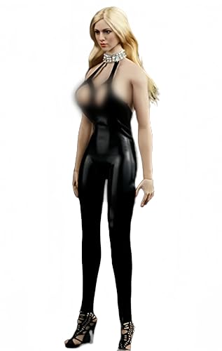 HiPlay 1/6 Scale Female Figure Doll Clothes, Multi-Colored Bodysuit Outfit Costume for 12 inch Female Action Figure Phicen/TBLeague CM161(Black) von HiPlay