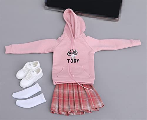 HiPlay 1/6 Scale Female Figure Doll Clothes, Sweater+Skirt+Socks+Shoes Uniform Costume for 12 inch Female Action Figure Phicen/TBLeague CM180(E) von HiPlay
