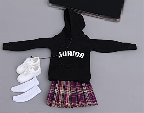 HiPlay 1/6 Scale Female Figure Doll Clothes, Sweater+Skirt+Socks+Shoes Uniform Costume for 12 inch Female Action Figure Phicen/TBLeague CM180(F) von HiPlay