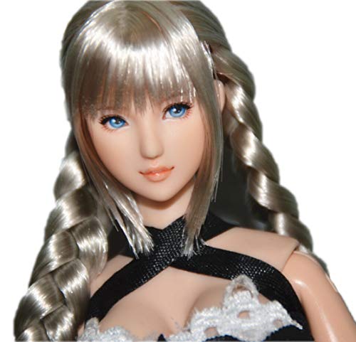 HiPlay 1/6 Scale Female Figure Head Sculpt, 100% Handmade & Customized Makeup, Anime Style, Beauty Charming Girl Doll Head for 12" Action Figure TBLeague/Obitsu/JIAOU CDH53 (Natural Skin) von HiPlay