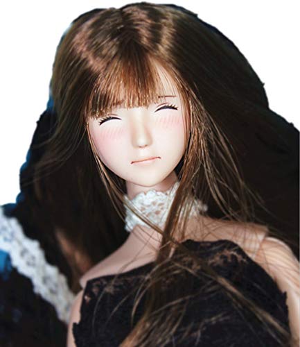 HiPlay 1/6 Scale Female Figure Head Sculpt, 100% Handmade & Customized Makeup, Beauty Charming Girl Doll Head for 12" Action Figure TBLeague/Obitsu/JIAOU CDH34 (White Skin) von HiPlay