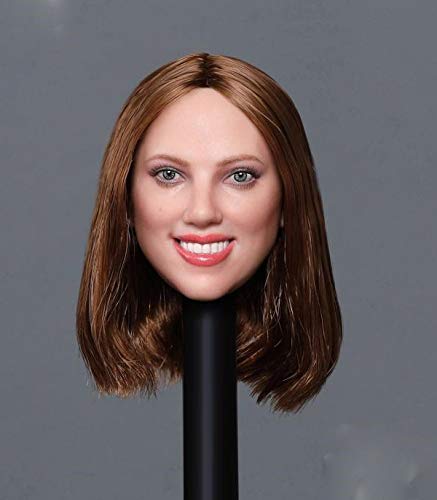 HiPlay 1/6 Scale Female Figure Head Sculpt, Charming Girl Doll Head with Realistic Hair for 12 Inch Action Figure TBLeague JIAOUDOLL HS042(A) von HiPlay