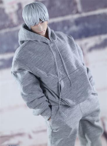 HiPlay 1/6 Scale Figure Doll Clothes, Hoodie+Pants Costume for 12 inch Male Action Figure Phicen/TBLeague MYF13-Grey HiPlay 1/6 Scale Figure Doll Clothes, Hoodie+Pants Costume for 12 inch Male Action Figure Phicen/TBLeague MYF13-Grey von HiPlay