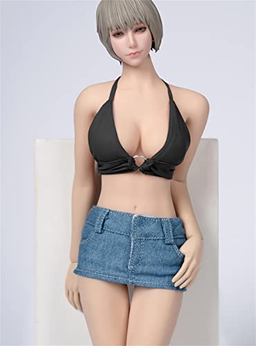 HiPlay 1/6 Scale Figure Doll Clothes, Hot Girl Suit, Tight-Fitting Top+Shorts Outfit Costume for 12 inch Female Action Figure Phicen/TBLeague CM227(TCT-026A) von HiPlay