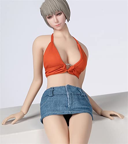 HiPlay 1/6 Scale Figure Doll Clothes, Hot Girl Suit, Tight-Fitting Top+Shorts Outfit Costume for 12 inch Female Action Figure Phicen/TBLeague CM227(TCT-026B) von HiPlay