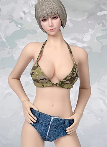HiPlay 1/6 Scale Figure Doll Clothes, Hot Girl Suit, Tight-Fitting Top+Shorts Outfit Costume for 12 inch Female Action Figure Phicen/TBLeague CM227(TCT-027A) von HiPlay
