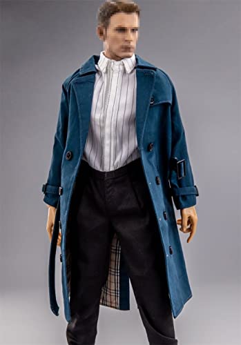 HiPlay 1/6 Scale Figure Doll Clothes, Trench Coat Suit, Shirt+Trench Coat+Pants+Belt Outfit Costume for 12 inch Male Action Figure Phicen/TBLeague CM207(C) von HiPlay