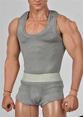 HiPlay 1/6 Scale Figure Doll Clothes, Underwear+Vest Outfit Costume for 12 inch Male Action Figure Phicen/TBLeague MYF06-Grey HiPlay 1/6 Scale Figure Doll Clothes, Underwear+Vest Outfit Costume for 12 inch Male Action Figure Phicen/TBLeague MYF06-Grey von HiPlay
