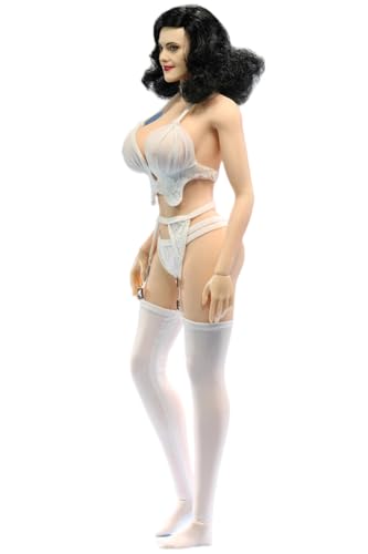 HiPlay 1/6 Scale Figure Doll Clothes: Female White Lace Lingerie Garter Stockings for 12-inch Collectible Action Figure JO23X-11B von HiPlay