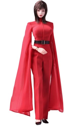 HiPlay 1/6 Scale Figure Doll Clothes: Lady Evening Gown Set for 12-inch Collectible Action Figure ATX-059B Red von HiPlay