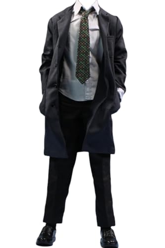 HiPlay 1/6 Scale Figure Doll Clothes: Long Suit Suit for 12-inch Collectible Male Action Figure JO23M-05A (Dunkelblau, Schwarz) von HiPlay