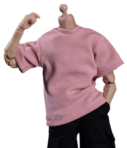 HiPlay 1/6 Scale Figure Doll Clothes: Pink T-Shirt for 12-inch Collectible Action Figure AT202200C (AT202200C Pink) von HiPlay