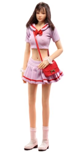 HiPlay 1/6 Scale Figure Doll Clothes: Purple Student Skirt Uniform for 12-inch Collectible Action Figure JO23X-10E von HiPlay