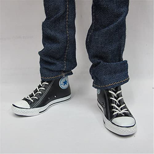 HiPlay 1/6 Scale Figure Shoes, Sneakers, Boots, High-Heeled Shoes for 12 inch Female Action Figure Phicen/TBLeague ACC022(Black) von HiPlay