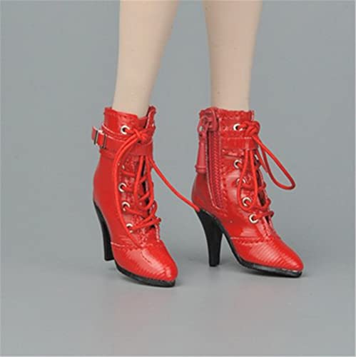 HiPlay 1/6 Scale Figure Shoes, Sneakers, Boots, High-Heeled Shoes for 12 inch Female Action Figure Phicen/TBLeague ACC043(Red) von HiPlay