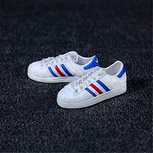 HiPlay 1/6 Scale Figure Shoes, Sneakers, Boots, Leather Shoes for 12 inch Male Action Figure Phicen/TBLeague ACC011(White) von HiPlay