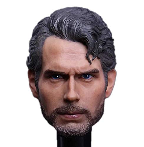 HiPlay 1/6 Scale Male Figure Head Sculpt, Handsome Men Tough Guy, Doll Head for 12" Action Figure Phicen, TBLeague HS005(C) von HiPlay