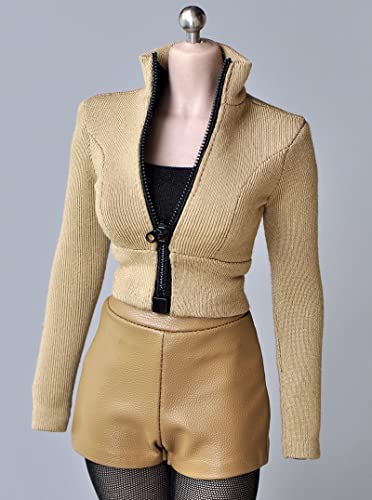HiPlay 1/6 Scale Vest Outfit Costume for 12 inch Female Seamless Action Figure Phicen/TBLeague DY07 Brown von HiPlay