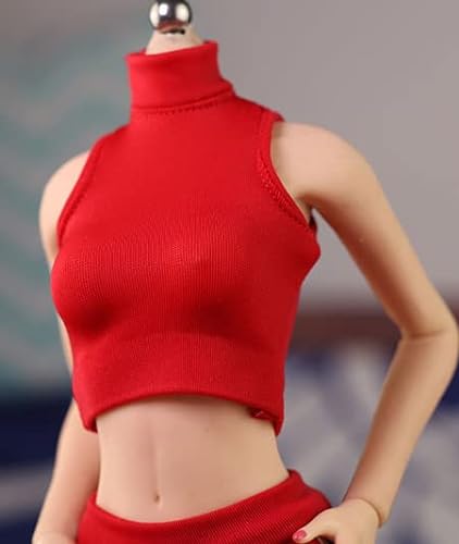 HiPlay 1/6 Scale Vest Outfit Costume for 12 inch Female Seamless Action Figure Phicen/TBLeague DY10 Red von HiPlay