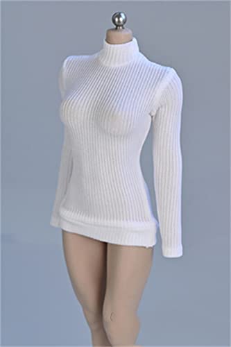 HiPlay 1/6 Scale Vest Outfit Costume for 12 inch Female Seamless Action Figure Phicen/TBLeague JODY13 White von HiPlay