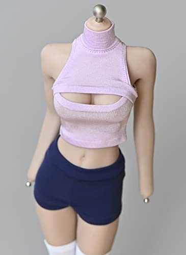HiPlay 1/6 Scale Vest Outfit Costume for 12 inch Female Seamless Action Figure Phicen/TBLeague JODY14 Purple von HiPlay