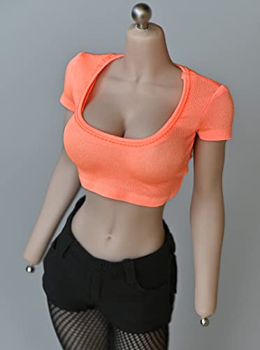 HiPlay 1/6 Scale Vest Outfit Costume for 12 inch Female Seamless Action Figure Phicen/TBLeague JODY15 Orange von HiPlay