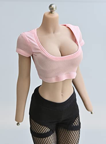 HiPlay 1/6 Scale Vest Outfit Costume for 12 inch Female Seamless Action Figure Phicen/TBLeague JODY15 Pink von HiPlay