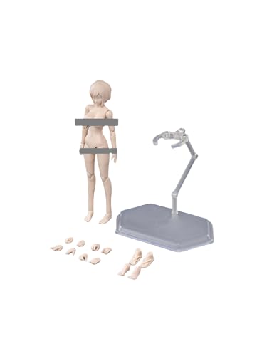 HiPlay 1:12 Scale Female Half-Seamless Action Figure Body -Tall and Plump Body Shape, Giant Bust and Fair Skin T86-ST04A (White,Giant Bust) von HiPlay