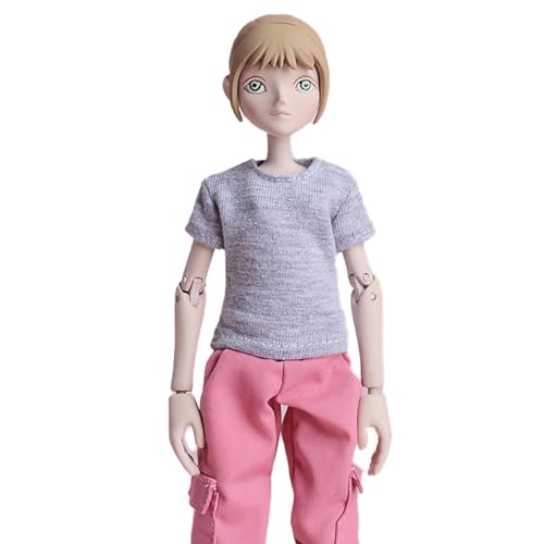 HiPlay ATStory 1/12 Scale Figure Doll Clothes: Gray Mecha Girl Long Short-Sleeve T-Shirt for 6-inch Collectible Action Figure CKDXTXH von HiPlay