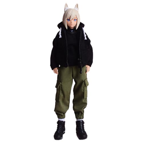 HiPlay ATStory 1/12 Scale Figure Doll Clothes: Zipper Hoodie Women's Tracksuit Set - Green Pants for 6-inch Collectible Action Figure LLYDTZLSCK HiPlay ATStory 1/12 Scale Figure Doll Clothes: Zipper Hoodie Women's Tracksuit Set - Green Pants for 6-inch Collectible Action Figure LLYDTZLSCK von HiPlay
