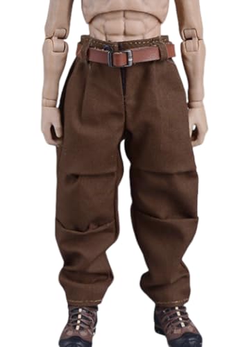 HiPlay ATStory 1/12 Scale Figure Doll Clothes：Workers Haron Dark Brown Pants&Brown Belt, for 6-inch Collectible Action Figure HLSZSK von HiPlay