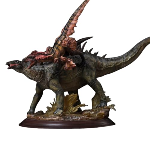 HiPlay DAMTOYS Museum Series Gigantspinosaurus und Innere Mongolei Velociraptor Green EX Edition Kunststatue von HiPlay