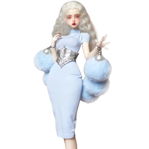 HiPlay Dim Light Girl 1/6 Female Soldier Outfit - Porcelain Beauty NIU Fu's Wardrobe First Edition Baby Blue Set für Actionfiguren von HiPlay