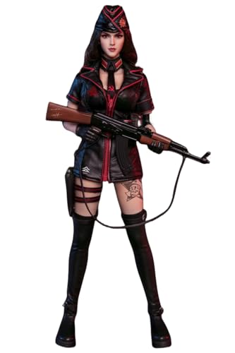 HiPlay FLAGSET Collectible Figure Full Set: Red Alert Mobilize Troops, Nastya, Anime Style, Seamless Design, 1:6 Scale Miniature Female Action Figurine 73048A (Nastya) von HiPlay