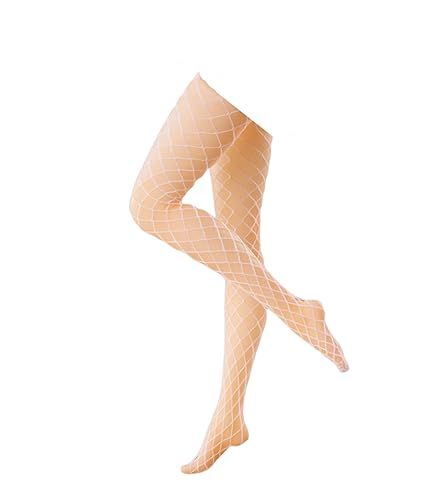 HiPlay Hasuki Collectible Action Figure's Clothes: Shereo Fishnet Pantyhose Seamless Stockings for 1:6 Scale Flexible Figure (LA0201 White) von HiPlay