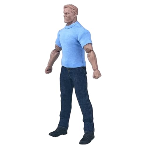 HiPlay Herren-T-Shirt CCN1207 Meeresblau Puppenkleidung Zubehör Passend für 1/12 Maßstab 6-Zoll NW SHF 3A Dam Figur von HiPlay