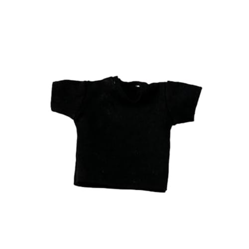 HiPlay Herren-T-Shirt CCN1207 Schwarz Puppenkleidung Zubehör Passend für 1/12 Maßstab 6-Zoll NW SHF 3A Dam Figur von HiPlay