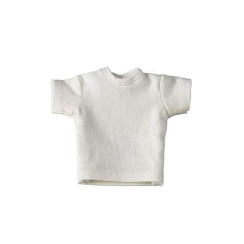 HiPlay Herren-T-Shirt CCN1207 Weiß Puppenkleidung Zubehör Passend für 1/12 Maßstab 6-Zoll NW SHF 3A Dam Figur von HiPlay