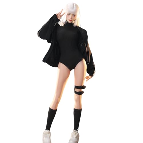 HiPlay JIAOUDOLL 1/6 Female Sports Jumpsuit Set Schwarze Jacke mit Schwarzem Jumpsuit Puppenkleidung Accessoire für 12-Zoll-Figur HiPlay JIAOUDOLL 1/6 Female Sports Jumpsuit Set Schwarze Jacke mit Schwarzem Jumpsuit Puppenkleidung Accessoire für 12-Zoll-Figur von HiPlay