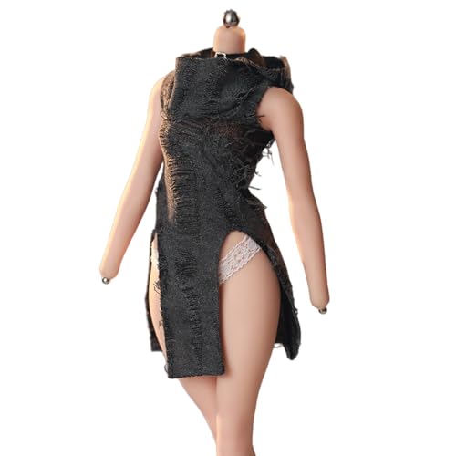 HiPlay JIAOUDOLL Gerafftes Post-Apokalyptisches Stil Langkleid Distressed Version - Grau Schwarz Puppenkleid Zubehör Passend für 1/6 Maßstab 12-Zoll Figur HiPlay JIAOUDOLL Gerafftes Post-Apokalyptisches Stil Langkleid Distressed Version - Grau Schwarz Puppenkleid Zubehör Passend für 1/6 Maßstab 12-Zoll Figur von HiPlay