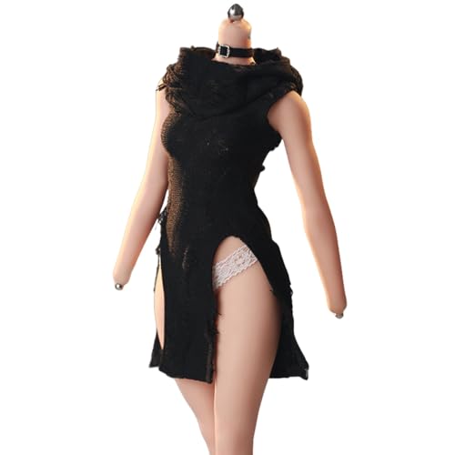 HiPlay JIAOUDOLL Ruched Post-Apocalyptic Style Long Dress Distressed Version - Schwarze Puppenkleidung Accessoire Passend für 1/6 Skala 12-Zoll Figur HiPlay JIAOUDOLL Ruched Post-Apocalyptic Style Long Dress Distressed Version - Schwarze Puppenkleidung Accessoire Passend für 1/6 Skala 12-Zoll Figur von HiPlay