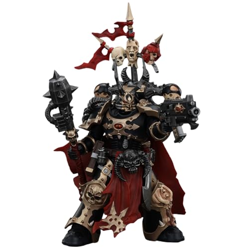 HiPlay JOYTOY Warhammer 40,000 1/18 Chaos Space Marines Black Legion Chosen Champion mit Bolter und Energiekolben JT00997 Action-Figuren von HiPlay