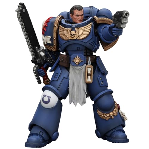 HiPlay JOYTOY Game Special Limited Edition, Warhammer 40K Space Marines 2 - Uitramarines Lieutenant Titus JT00058, 1/18 Scale Collectible Action Figure von HiPlay