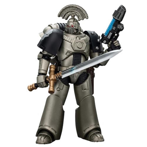 HiPlay JOYTOY Warhammer The Horus Heresy 1/18 Iron Warriors MKVI Tactical Sergeant mit Powerschwert und Plasmapistole JT01758 Actionfigur von HiPlay