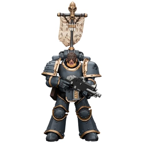 HiPlay JOYTOY Warhammer The Horus Heresy Collectible Figure: Space Wolf Grey Slayer Pack Grey Slayer with Legion Vexilla, 1:18 Scale Action Figure JT7509 HiPlay JOYTOY Warhammer The Horus Heresy Collectible Figure: Space Wolf Grey Slayer Pack Grey Slayer with Legion Vexilla, 1:18 Scale Action Figure JT7509 von HiPlay